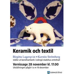 Textil och keramik, Lidingö stadshus 2013